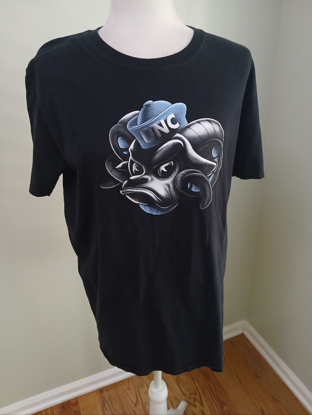 Fanatics UNC NCAA Short Sleeve Cotton T Shirt Mascot